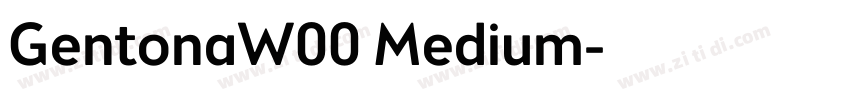 GentonaW00 Medium字体转换